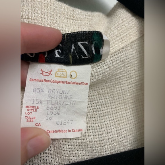 Vintage Lorenzo cream tank top - Picture 4 of 4